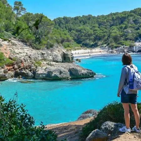 アパート Miravent Terraza Y Jardin Frente Al Mar Menorca フォルネイス