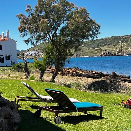 Miravent Terraza Y Jardin Frente Al Mar Menorca Apartamento